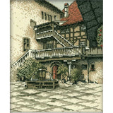 RTO counted Cross Stitch Kit "Old city" R139, 23x28 cm, DIY Model