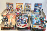 1995 Bandai Gundam Wing Mobile Suit Set of 7, 1/144 Scale Model Kit preassembled Model