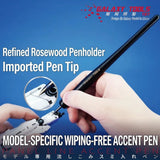 T07A1 Panel Line Accent Pen Wooden Handle for Mecha Military Model Inking Tool Model