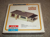 Bachmann HO No. 2618 / 45156 Ranch House Plasticville in Box Building Kit USA Model