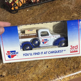 Car Quest 1940 Ford Pickup Diecast Model, 1:24 Scale, Lockable Coin Bank Model