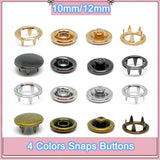Metal Snaps Buttons Snaps?Fastener 4 Colors for Clothing Children's Bodysuit Model