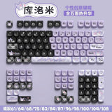 Cartoon Kuromi PBT Dye-sub MOA Keycaps For Mechanical Keyboard 112/120 Keys Model