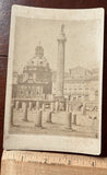 Vintage Photo on Board, Trajan's Column Photo Rome Model
