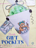 Leisure Arts "Cross Stitcher Bear Gift Pocket" Cross Stitch Kit 3 1/2" x 5 1/2" Model