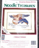 Vintage Needle Treasures Cross Stitch Angelic Tidings Christmas Angel Kit Model