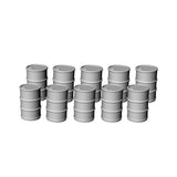 1/144 Military Props Diorama Scenery 55 Gallon Oil Drum Barrels Model