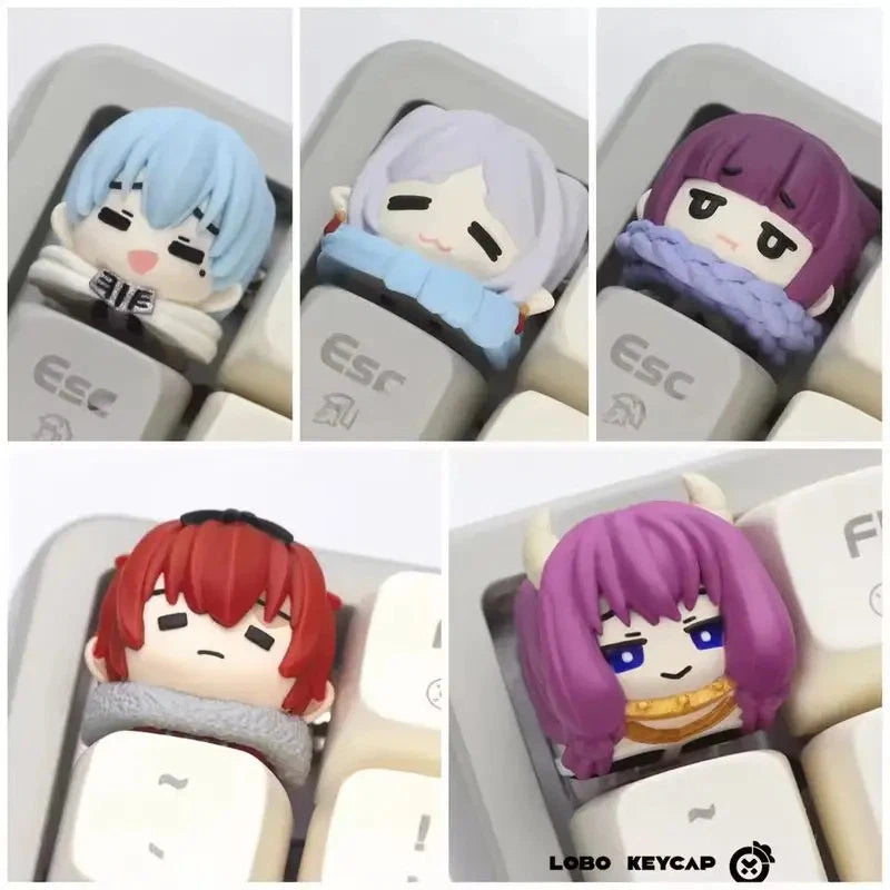 Stark Fern Frieren Anime Keycap Frieren Resin ESC Key Custom Mechanical KeyCap Model
