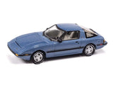 1983 Mazda RX-7 - Blue Diecast 1:64 Scale Model - Johnny Lightning JLCG034B Model
