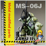 for MG 1/100 MS-06J Zaku II J type F S ver 2.0 JAOparts Metal Detail Add-on Part Model