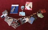 VINTAGE 17 PC ENAMEL STERLING STATES CHARMS Charms