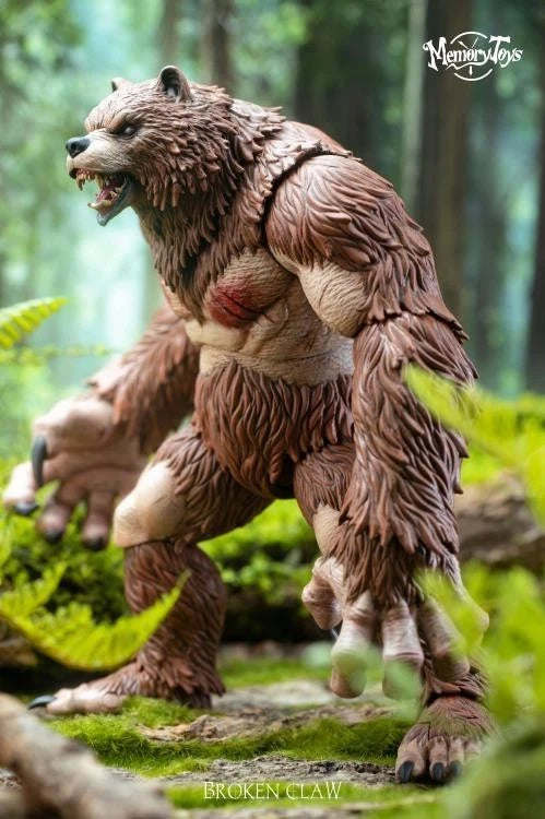 Ancient Warrior Bear Action Figure (with Bonus Armor) Fantasy Bear Action Figure Model