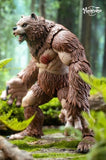 Ancient Warrior Bear Action Figure (with Bonus Armor) Fantasy Bear Action Figure Model