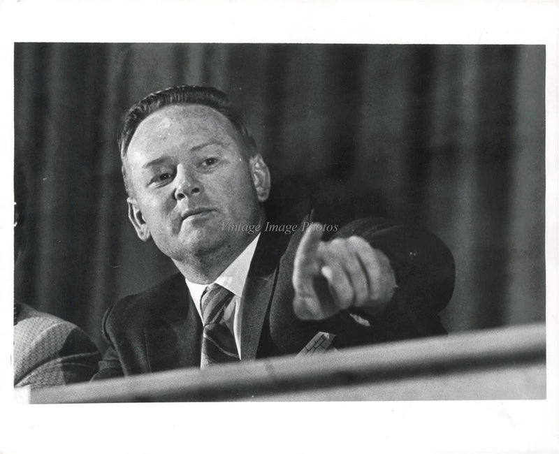 1971 R J Alexander School Board Conference Gesture Suit Photo 8X10 Model