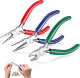 WORKPRO 3-Packs Jewelry Plier Set Jewelry Making Tool Kit-Needle Nose/Chain Nose Model