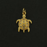 14k Turtle Charm - Sea Pendant - 14k Gold Plated - GLD503 Charms
