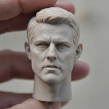 1:6 Unpainted Tough Guy Tom Cruise Head Sculpt Carved Model Toys Model