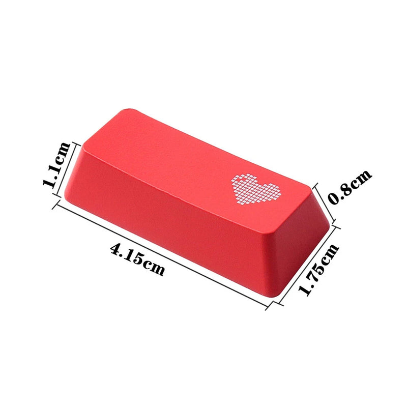 Red Keycap Heart Style Keycap for Cherry MX Switch Logitech G512 G610 G710 Model