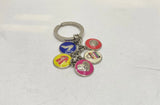 Coach Multi-Charm Keychain Enamel Bag Charm Heart Shoe Handbag 5 Charms Charms