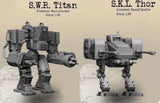 Unassembled Unpainted1:35 Resin Science fiction mecha set Model Kit 2280K+2281G Model