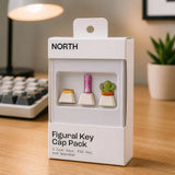 North Figural Key Cap Pack ¨C 3 Icon Keys + ESC & Spacebar ¨C MX Keyboard Caps Model