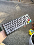 Custom Lucky65 Mechanical Keyboard Caramel Pudding Switches Dualshot Keycaps Model