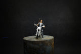 1/43 1/64 1/87 Miniatures Terminator Motorcycle Man Scene Prop Figures For Cars Model