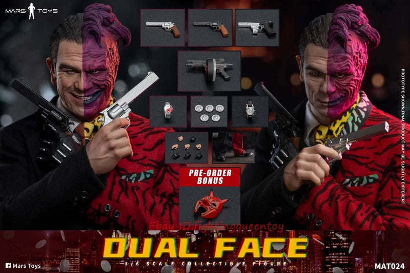 Mars Toys MAT024 Batman Forever Two-Face 1/6 Male Action Figure Model INSTOCK Model