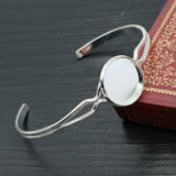 2pcs Children Blank Bracelet Base Setting Cabochon Bracelets DIY Jewelry Finding Charms