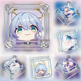 Honkai Star Rail-Robin Transparent Clear Cros Sexy Anime Keycaps for MX Keyboard Model