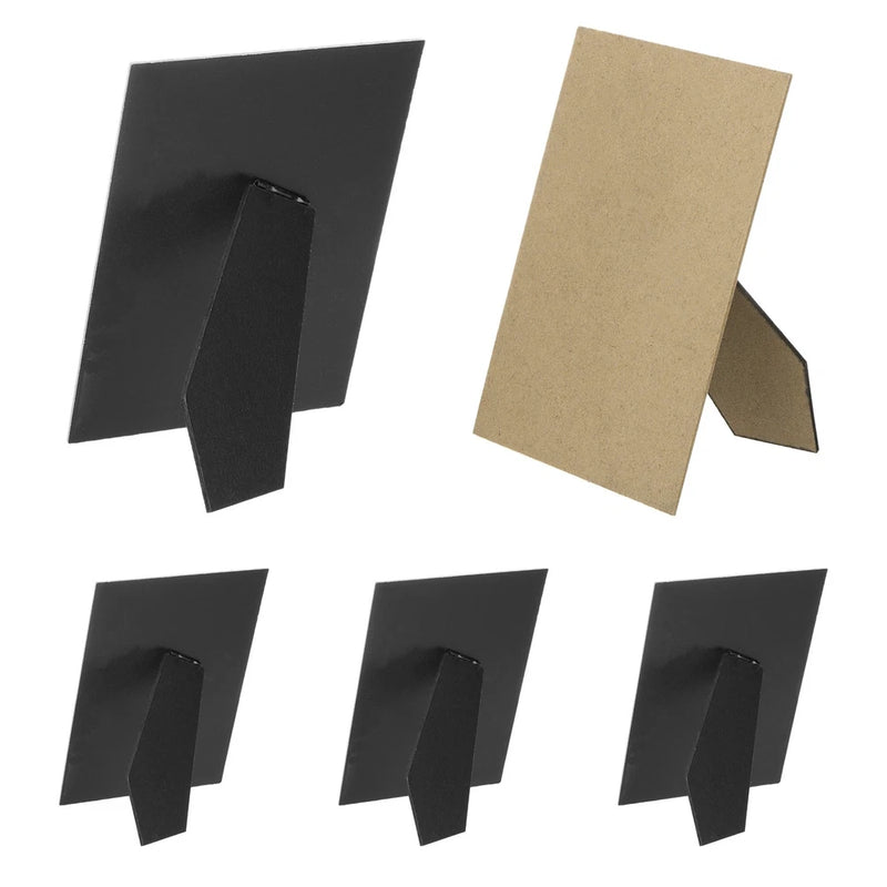 5 Pack Easel Back for Picture Frame 5 x 7 Inch Easel Back DIY Photo Board Black Model