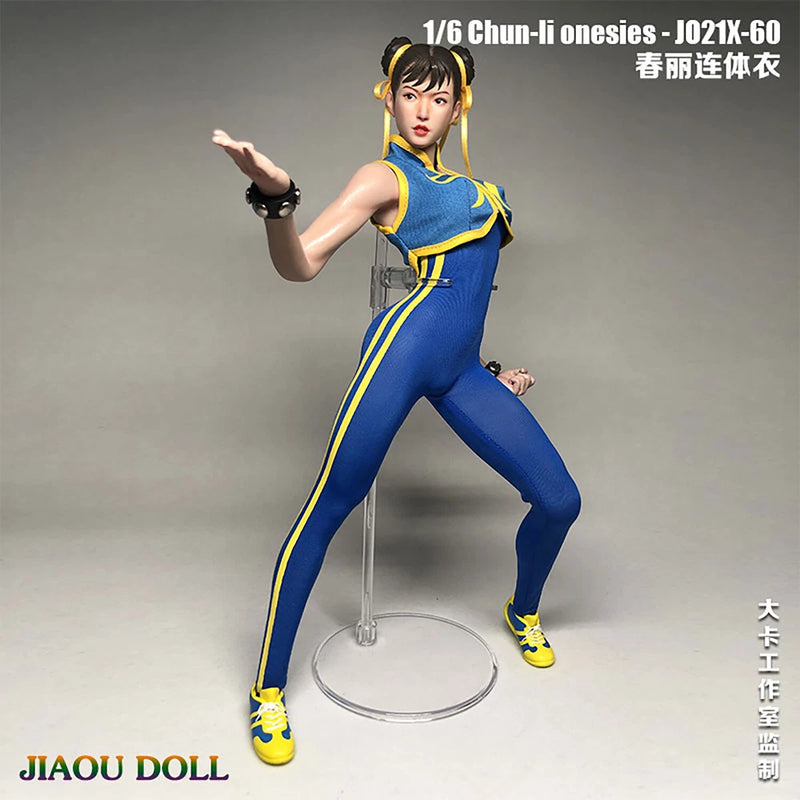 1/6 JO21X-60 Fighting Girl Jumpsuit Clothes Model Fit 12'' Female Figure Model