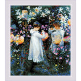 Riolis counted cross stitch kit "Carnation, Lily, Lily, Rose after Sargents pain Model