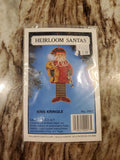 Willmaur Heirloom Santas Cross Stitch Perforated Paper Kit: Kris Kringle Model