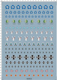 Detail Up 1/35 Scale GIRLS und PANZER different size Model Kit Water Slide Decal Model