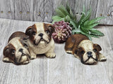 Vintage Harvey Knox Kingdom English Bulldog Figurines Lot of 2 Japan 1983 Model