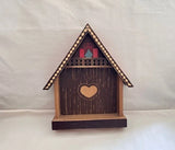 ANRI Italy Mini Wood Chalet Figurine Display Box Model