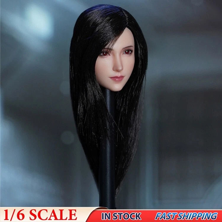 1/6 Model Games Girl Tina Female Head Sculpt Fit 12" Hot Toys Phicen Body Figure Model