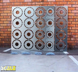Scale Production 1/24 Slotted Brake Disc set 15mm + 13mm with 4 Brake Calipers Model