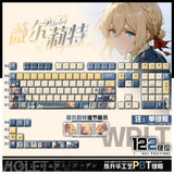 Anime Violet Evergarden PBT Keycaps 122 keys For Cherry MX Mechanical Keyboard Model