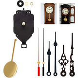 Battery Powered Wall Clock Movement Pendulum/Dual Hand/Long Shaft DIY Repair Kit Model