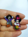 Lot 40 PCS Halloween mickey minnie Enamel Charms Metal Pendants DIY Jewelry Charms