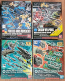 GUNDAM Powered Arms GM Weapons Binder Gun Build Hands Round HG SET Model Kit Model