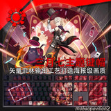 New Genshin Impact PBT Transparent Keycaps Cherry MX Mechanical Keybaord 108 Model