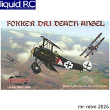 Atlantis Models A103 1/48 Fokker Dr1 Death Angel Plastic Model W/ Trading Card Model