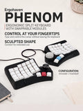 Ergohaven Phenom Split Ergonomic Mechanical Keyboard with 38 mm Trackball Model