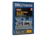 Walthers Cornerstone 933-3072 HO Scale Building Kit Al's Victory Service Gas NEW Model