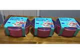 Up & Up Snap & Store Salad Kit Food Container w/Divided Tray, Set Of 3. Model