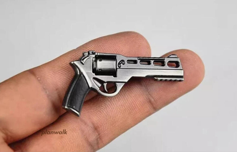 Metal Pistol Handgun 1/6 Action Figure Clothes Weapon  Model Fit For 12" Model