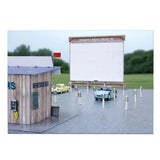 BK 4819 1:48 Scale "Drive In Theatre" Photo Real Scale Building Kit Model